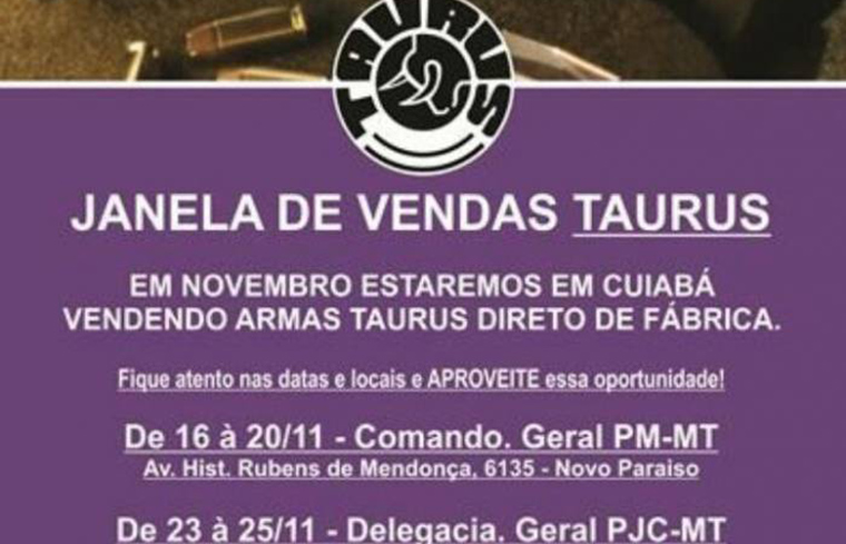 Oportunidade- Janela de Vendas Taurus