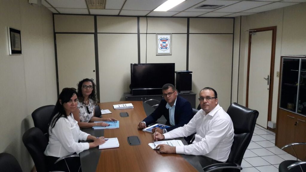 DIRETORES DO SIAGESPOC FAZEM VISITA  DE CORTESIA AO DIRETOR DA DGPC