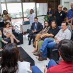 VISITA AO MP. Servidores e deputados discutem alternativas para assegurar RGA acumulado