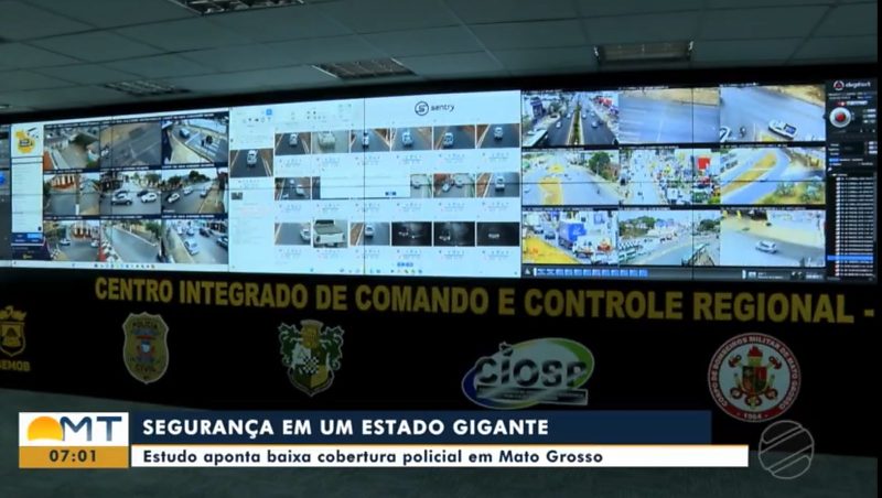 DEU NA TVCA  MT.     está entre os Estados com menor cobertura policial do país, confirma estudo; CONFIRA VÍDEO